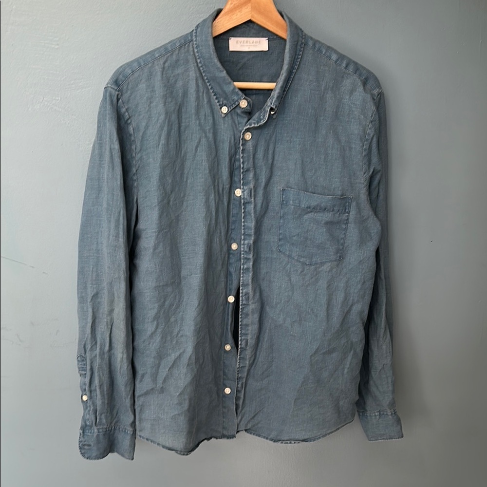 Everlane Men’s Linen Button Down Shirt | Size M | Lightly Worn